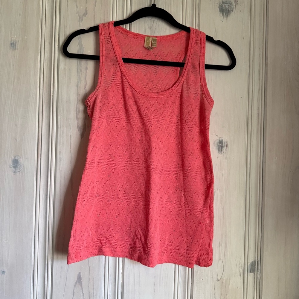 BKE Women’s Coral Tank Top size SMALL (confetti Speckle)